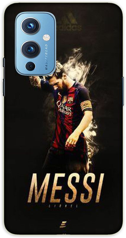 iprinto Back Cover for OnePlus 9 Messi Sports Back Cover  (Black, Hard Case, Pack of: 1)