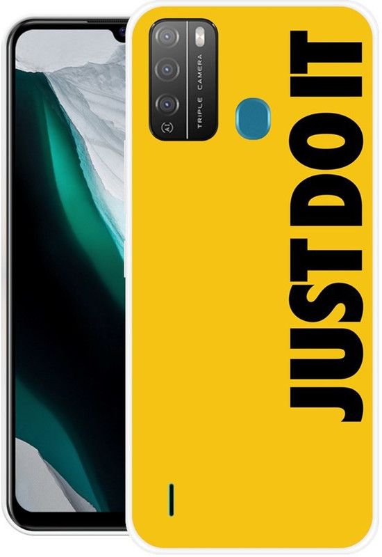 Krtagy Back Cover for Itel Vision 1 Pro  (Yellow, Black, Dual Protection, Silicon, Pack of: 1)