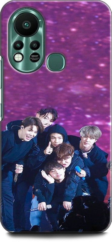 KEYCENT Back Cover for Infinix Hot 11s, X6812 HEARTBEAT, BTS, BANGTAN, HEART, KPOP, WORLD, MUSIC  (Multicolor, Shock Proof, Pack of: 1)