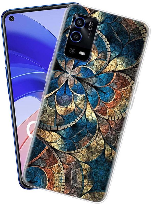 Nainz Back Cover for Oppo A55  (Multicolor, Grip Case, Silicon, Pack of: 1)