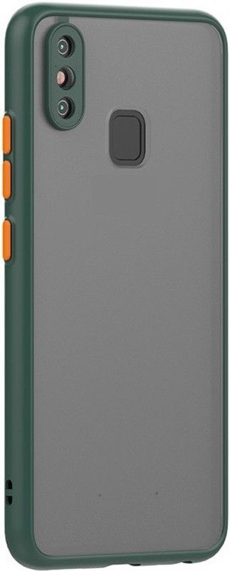 Crunk Back Cover for Vivo V9, Camera Protection Case, Frosted Smoke Case  (Green, Camera Bump Protector, Pack of: 1)