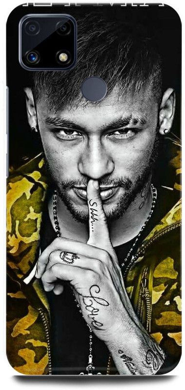 FRONK Back Cover for Realme C25s, RMX3197, NEYMAR, JR, BARCELONA,FOOTBALL,JUNIOR,PSG,FRANCE  (Yellow, Hard Case)