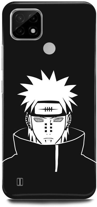 FRONK Back Cover for Realme C21Y, RMX3261, NARUTO, SHIPPUDEN, ANIME, NEON  (Black, Hard Case, Pack of: 1)