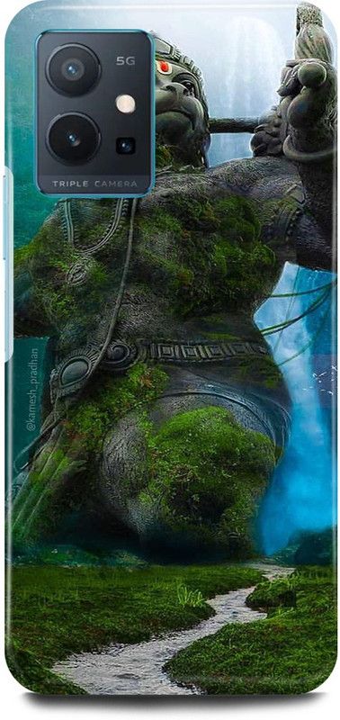 play fast Back Cover for Vivo T1 5G, V2141 HANUMAN, JI, MARUTI, BAJRANG, BALI, JAI SHREE RAM  (Grey, Hard Case, Pack of: 1)