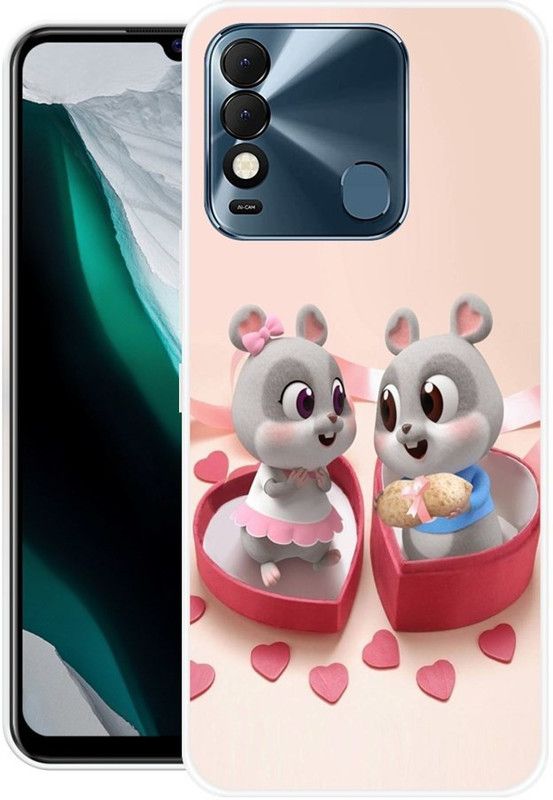 Krtagy Back Cover for Tecno Spark 8T, Tecno Spark 8  (Multicolor, Dual Protection, Silicon, Pack of: 50)