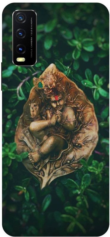 Bluvver Back Cover for Vivo Y12s, V2033, Printed Love Radh Krishna Back Cover  (Multicolor, Hard Case, Pack of: 1)