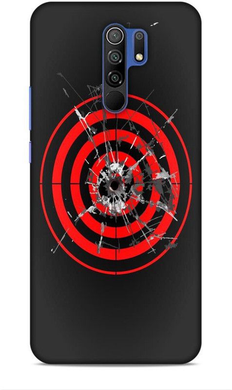 CRAFTARA Back Cover for Xiaomi Redmi 9 Prime  (Grey, Red, Hard Case)