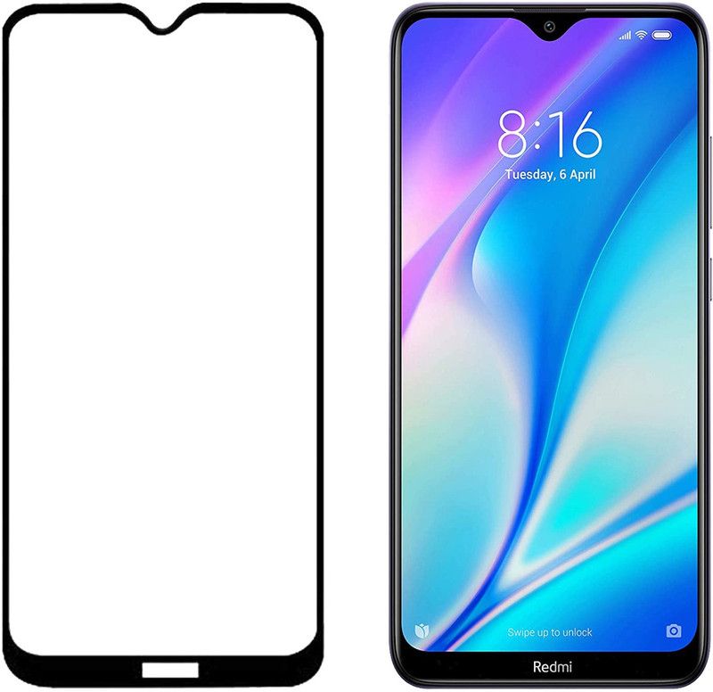 HOBBYTRONICS Edge To Edge Tempered Glass for Redmi 8, Redmi 8A, Redmi 8A Dual, Redmi 8A Pro  (Pack of 1)