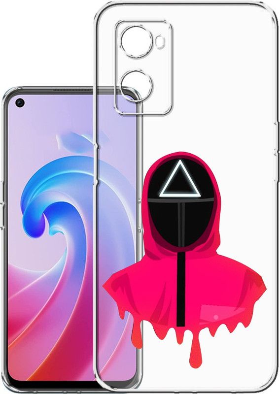 HANIRY Back Cover for Oppo A96 / CPH2333 mobile back cover | SQUID GAME CHARACTER | Designer | PNG_02  (Multicolor, Flexible, Silicon, Pack of: 1)