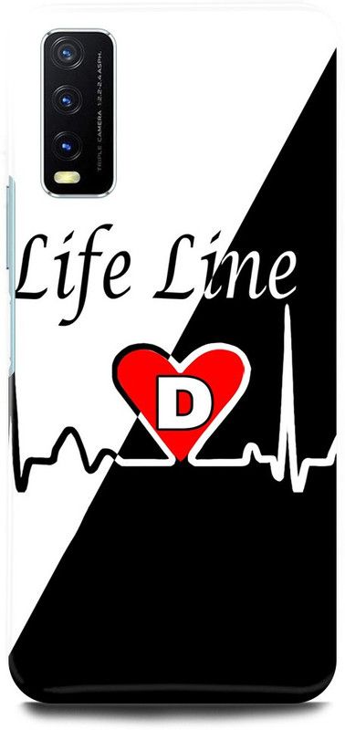 play fast Back Cover for Vivo Y20i, V2027 D, NAME, LETTER, ALPHABET, LIFELINE  (Black, Hard Case, Pack of: 1)
