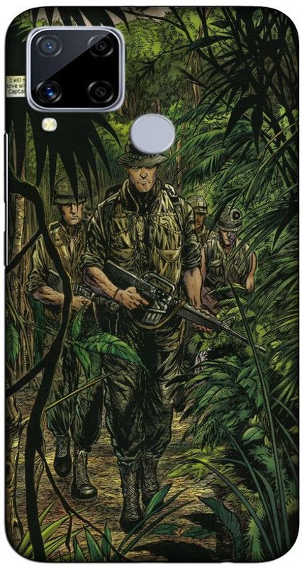 CROKIAN Back Cover for Realme C15 Soldier Back Cover  (Multicolor, Hard Case, Pack of: 1)