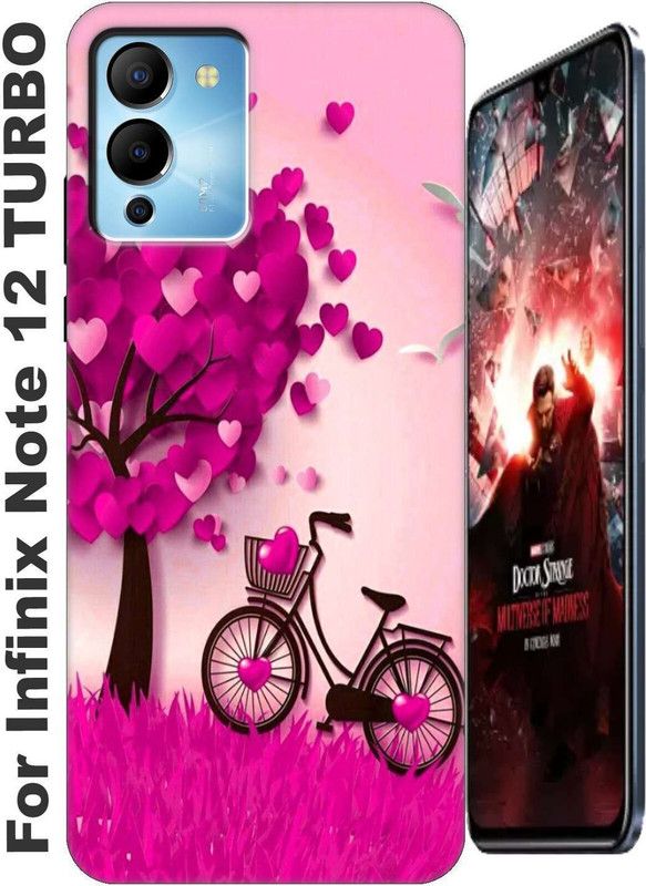 TrenoSio Back Cover for Infinix Note 12 Turbo 2518  (White, Shock Proof, Silicon, Pack of: 1)