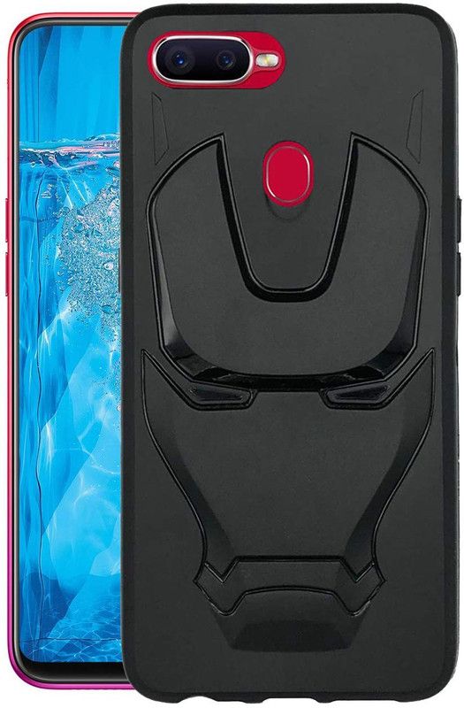 VAKIBO Back Cover for Oppo F9, OPPO F9 Pro  (Black, 3D Case, Pack of: 1)