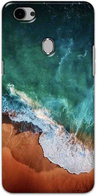 NDCOM Back Cover for OPPO F7 Ocean Water Printed  (Multicolor, Hard Case, Pack of: 1)