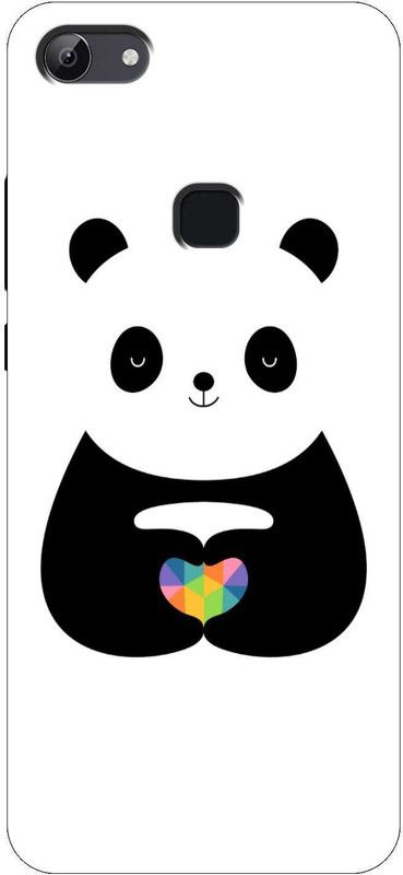 royal eshop 15 Back Cover for Vivo Y83  (Black, White, Silicon, Pack of: 1)