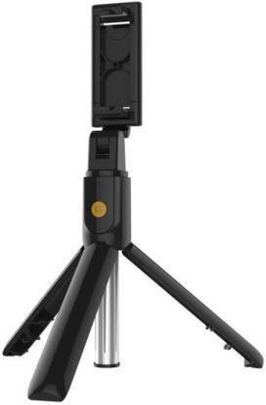 cherrymax Bluetooth Selfie Stick  (Black, Steel, Remote Included)