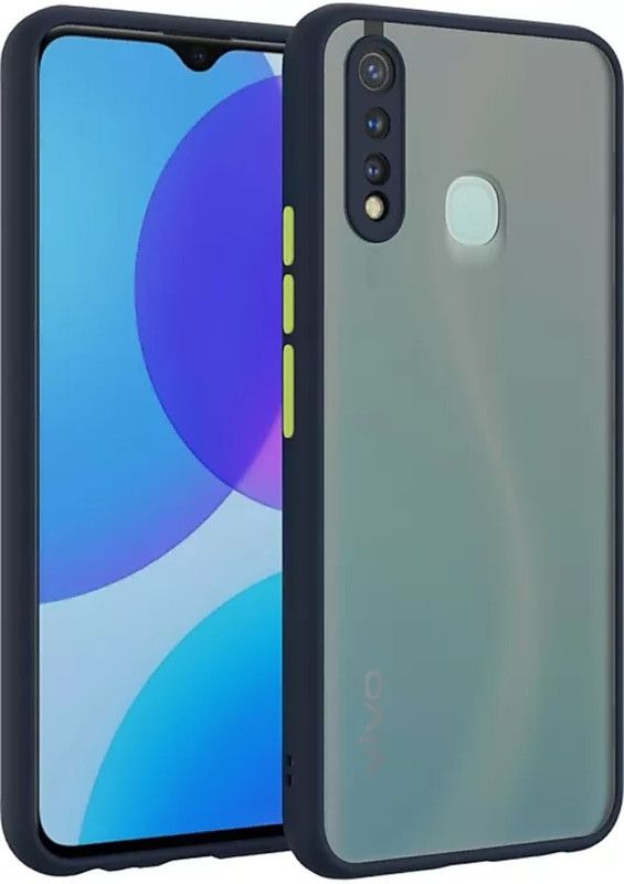 Mobi Elite Back Cover for Vivo Y12, Vivo Y15, Vivo Y17, Vivo U10  (Blue, Camera Bump Protector, Pack of: 1)