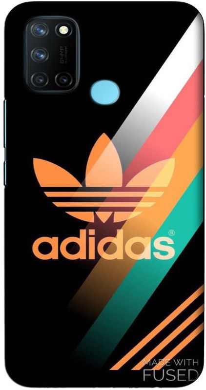 CROKIAN Back Cover for Realme 7i Adidas logo Back Cover  (Multicolor, Hard Case, Pack of: 1)