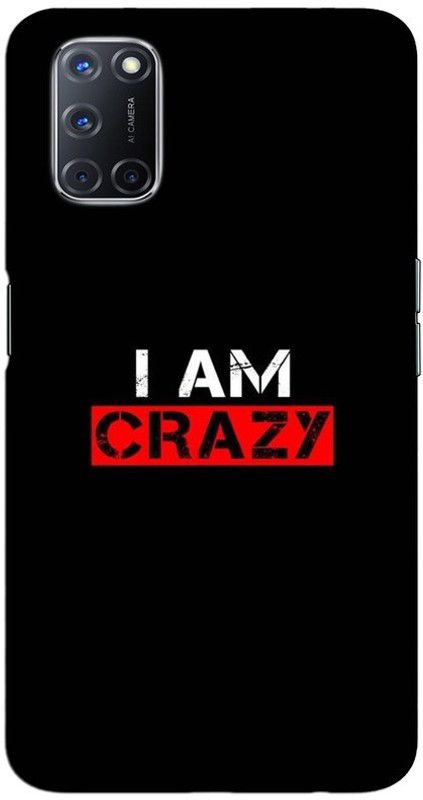 CROKIAN Back Cover for OPPO A52 I am crazy Back Cover  (Multicolor, Hard Case)