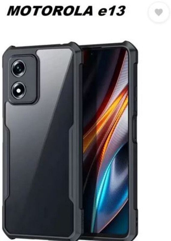 Sciforce Back Cover for MOTOROLA E13, IP  (Transparent, Pack of: 1)