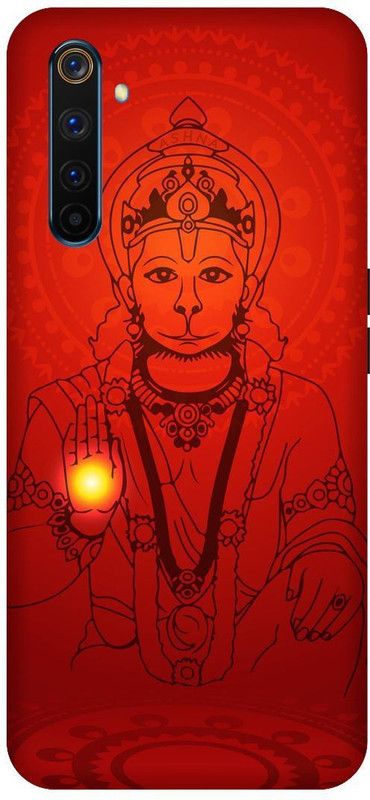 UMPRINT Back Cover for Realme 6 Pro Hanuman BajarangBali Printed Back Cover  (Multicolor, Hard Case, Pack of: 1)