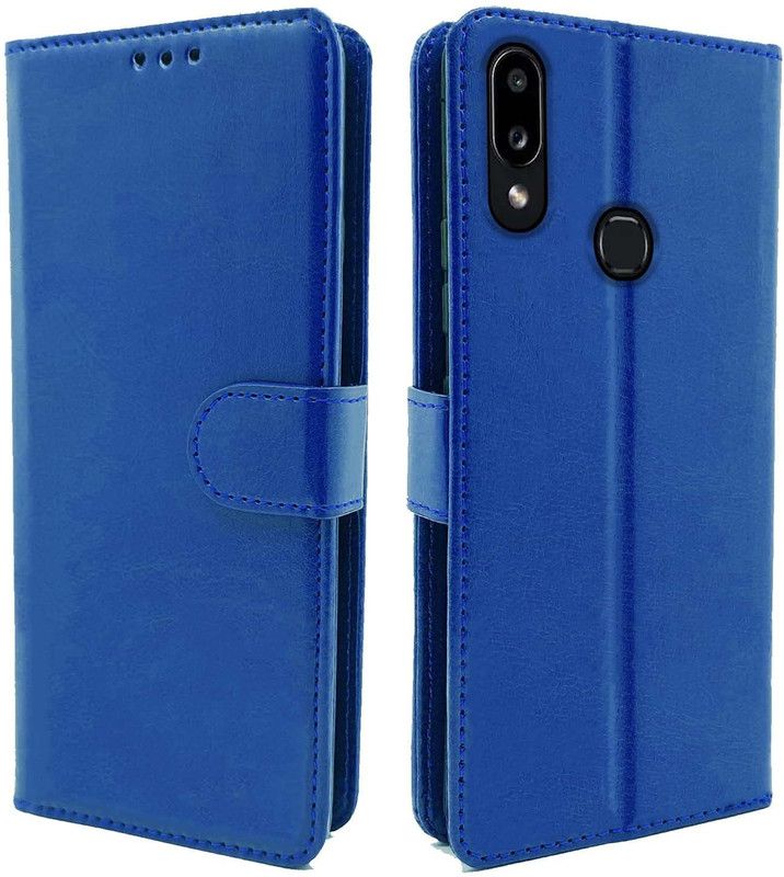 Frazil Flip Cover for Samsung Galaxy A10s, Samsung Galaxy M01s  (Blue)