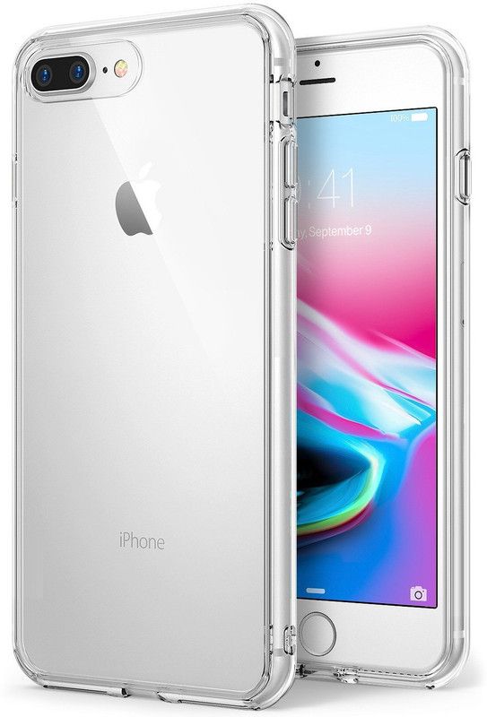 Mobilive Back Cover for Apple iPhone 7 Plus  (Transparent, Grip Case, Silicon, Pack of: 1)