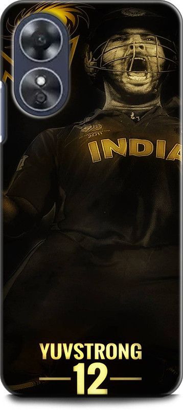 WallCraft Back Cover for OPPO A17, CPH2477 YUVRAJ SINGH, CRICKET, SPORT  (Multicolor, Dual Protection, Pack of: 1)