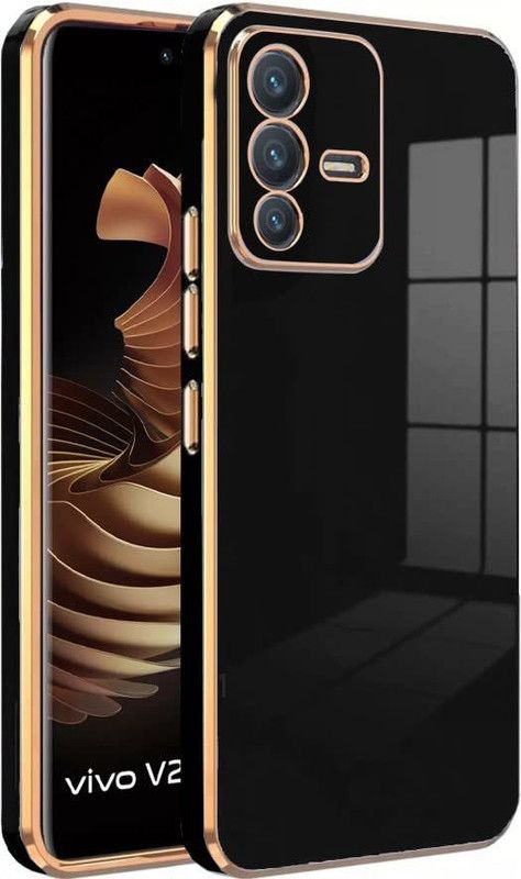 Csk Store Back Cover for Vivo V23  (Black, Shock Proof, Silicon)
