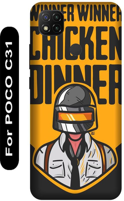 KARJUN Back Cover for POCO C31 (PUBG Printed ) Mobile case cover  (Multicolor, 3D Case, Pack of: 1)