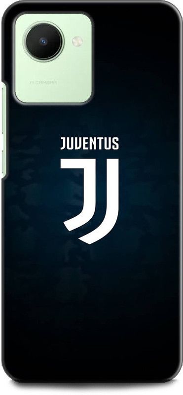 WallCraft Back Cover for Realme C30, RMX3581 JUVENTUS JERSEY, RONALDO, BLACK AND WHITE, FOOTBALL  (Multicolor, Dual Protection, Pack of: 1)