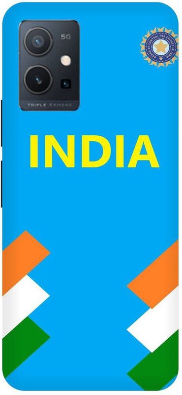 THE NARAYANA COLLECTIONS Back Cover for VIVO T1 5G-V2141-INDIAN,CRICKET,TEAM,DHONI,KOHLI,JERRSY  (Multicolor, Hard Case, Pack of: 1)