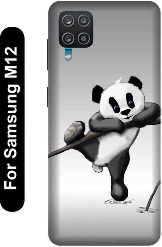 KARJUN Back Cover for Samsung Galaxy M12 ( Cute Taddy Printed ) Mobile case cover  (Multicolor, 3D Case, Pack of: 1)