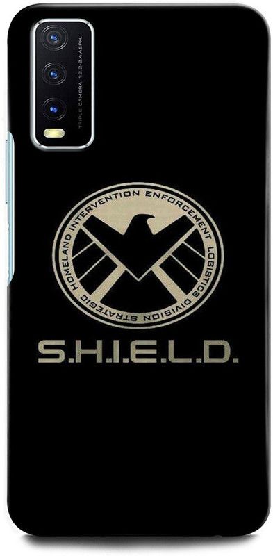 GRAFIQE Back Cover for Vivo Y20G V2037 SHIELD LOGO, LOGO, CAPTAIN AMERICA, MARVEL  (Multicolor, Shock Proof, Pack of: 1)