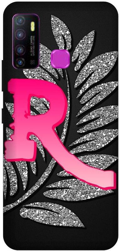VS PRINT LINK Back Cover for Infinix Hot 9 Pro , X655F ,R letter,R name R word , Printed Back Cover  (Black, Hard Case, Pack of: 1)