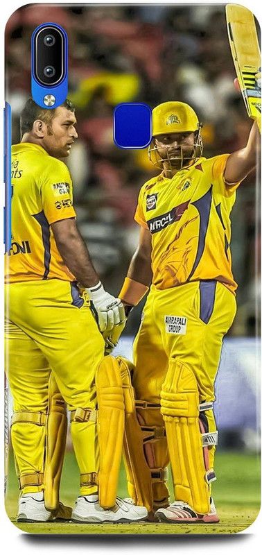 JUGGA Back Cover for Vivo Y95, 1807, MS, DHONI, MAHENDRA, SINGH, DHONI, SURESH, RAINA  (Yellow, Hard Case, Pack of: 1)