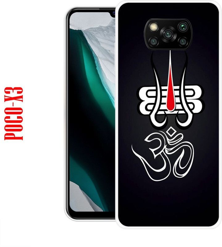 CellWorld Back Cover for poco X3  (Black, White, Grip Case, Silicon)
