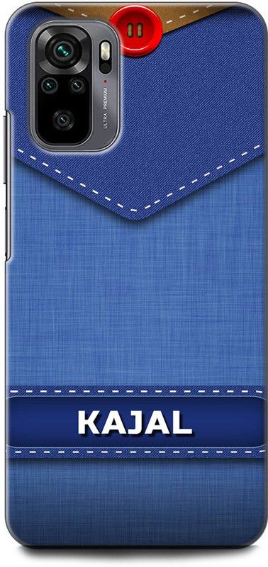 WallCraft Back Cover for REDMI Note 11 SE KAJAL NAME, K LETTER, BLUE, JEANS, ALPHABET, DESIGN  (Multicolor, Dual Protection, Pack of: 1)