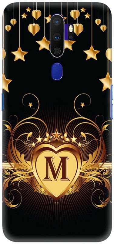 Crafto Rama Back Cover for Oppo A5 (2020), CPH1931,CPH1959,CPH1933,CPH1935, M, M Letter, M Alphabet, M Word, PRINTED,COVER  (Multicolor, Hard Case, Pack of: 1)