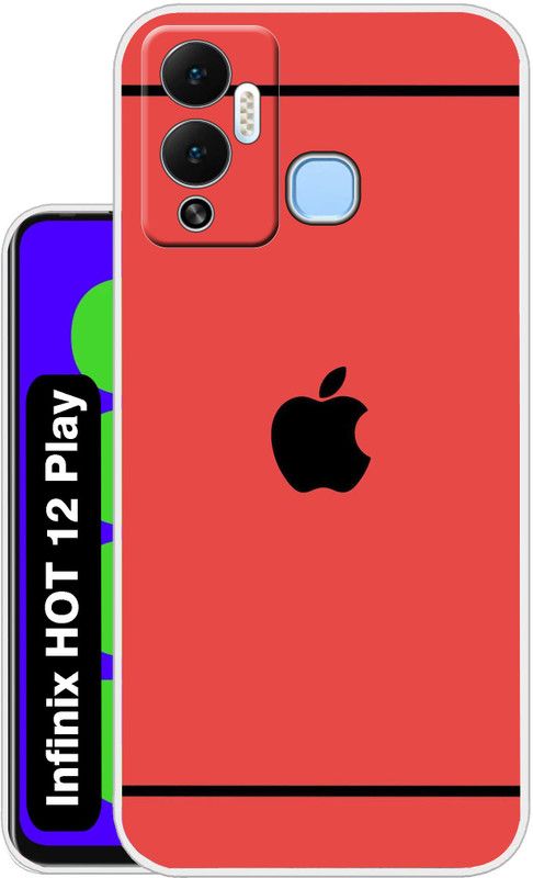 Snazzy Back Cover for Infinix HOT 12 Play  (Red, Grip Case, Silicon, Pack of: 1)
