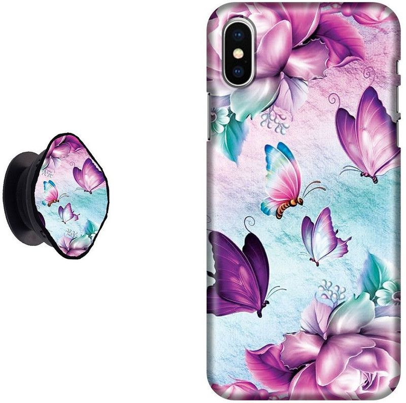 SPBR Back Cover for Apple iPhone XS  (Blue, Pink)