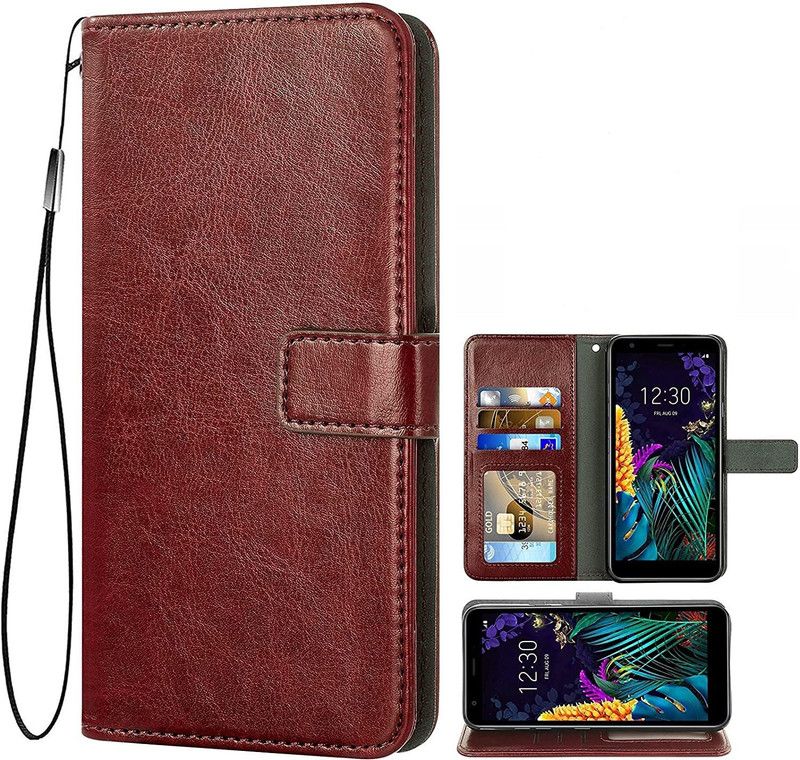 ANAND BR Flip Cover for Oppo F1s  (Brown, Cases with Holder)