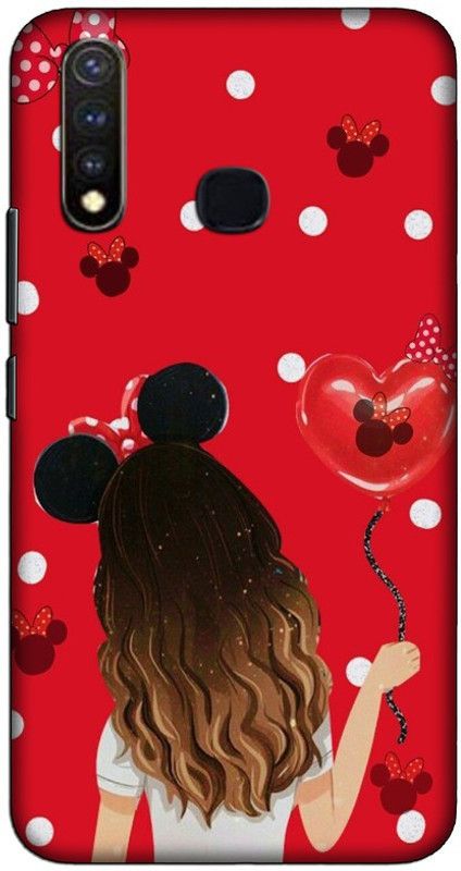 CROKIAN Back Cover for Vivo Y19 Girls Design Back Cover  (Multicolor, Hard Case, Pack of: 1)