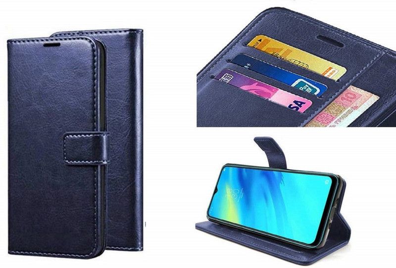 kentop Flip Cover for Samsung Galaxy S20 FE 5G  (Blue, Shock Proof, Pack of: 1)