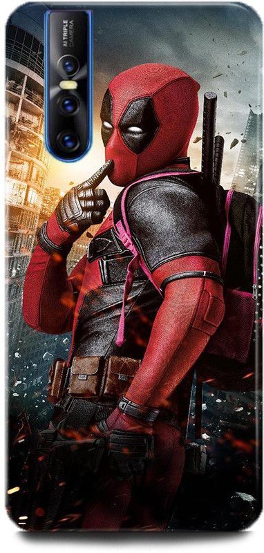 INDICRAFT Back Cover for Vivo V15 Pro, Vivo 1818, Deadpool, Printed  (Multicolor, Shock Proof, Pack of: 1)