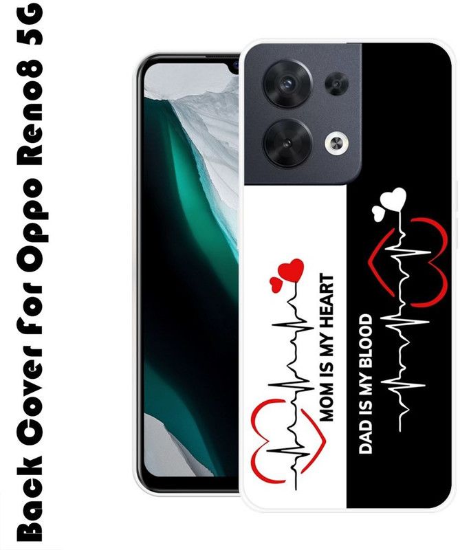 KUDI Back Cover for Oppo Reno8 5G  (Multicolor, Grip Case, Silicon, Pack of: 1)