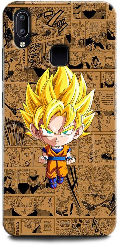 Afterglow Back Cover for Vivo V11 GOKU, DRAGON BALL Z, CARTOON, ANIME, STRONG, COKU, SUPER SAIYAN  (Multicolor, Shock Proof, Pack of: 1)
