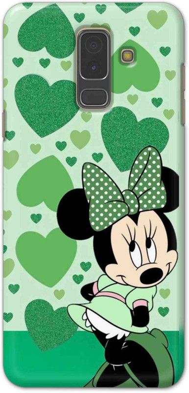 NDCOM Back Cover for Samsung Galaxy A6 Plus Green Cute Cartoon Printed  (Multicolor, Hard Case, Pack of: 1)