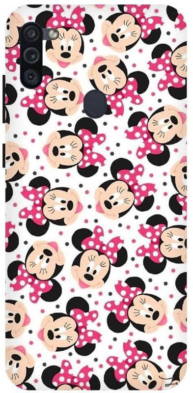 URCHIN Back Cover for Samsung M11 minnie mouse, mickey mouse, cartoon, funny, cute, love, Disney  (Multicolor, Shock Proof, Pack of: 1)