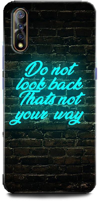 Afterglow Back Cover for Vivo S1  (Black, Green, Shock Proof, Pack of: 1)